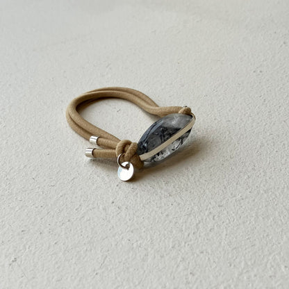 91_Hair tie-natural stone