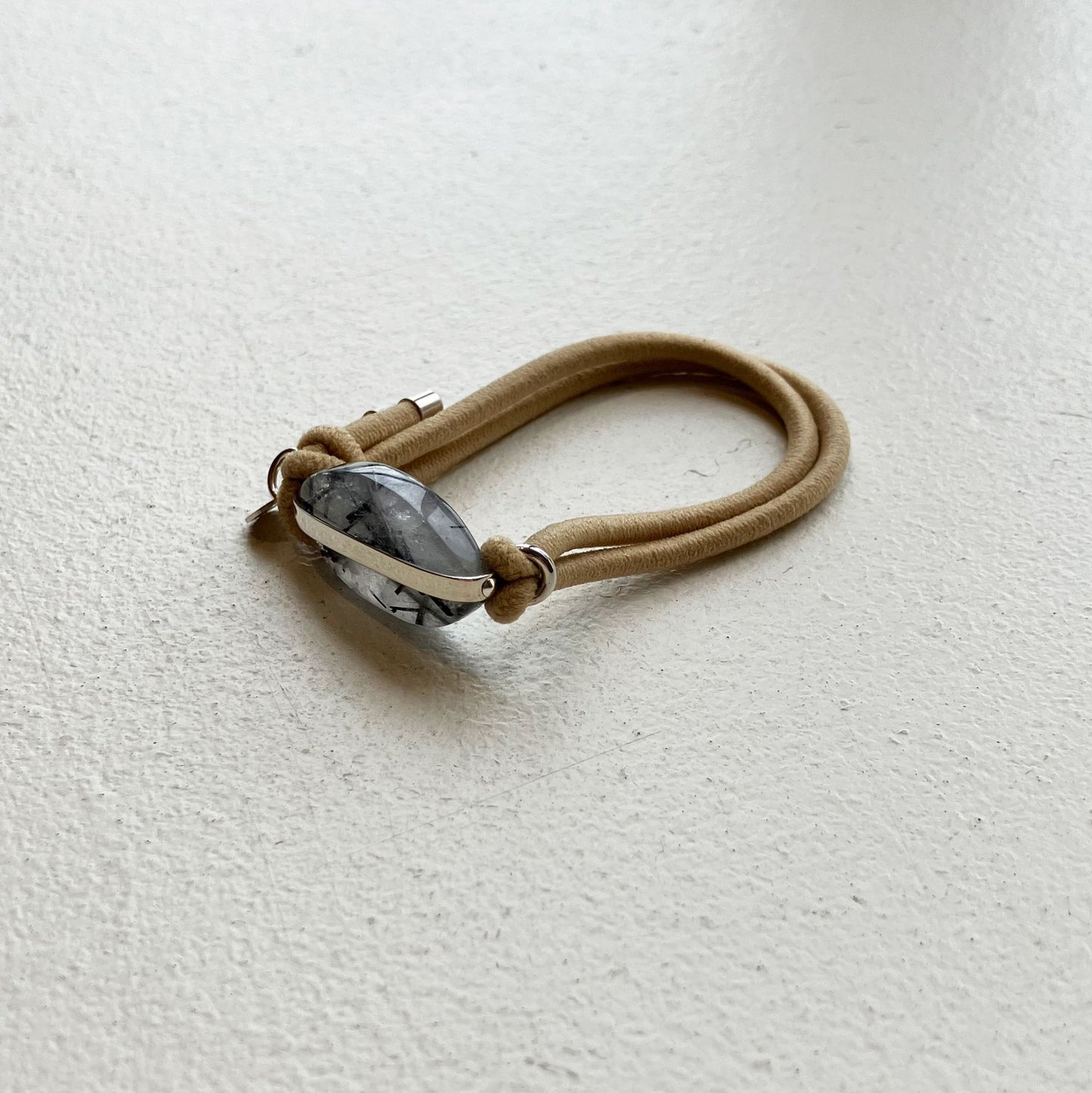 91_Hair tie-natural stone