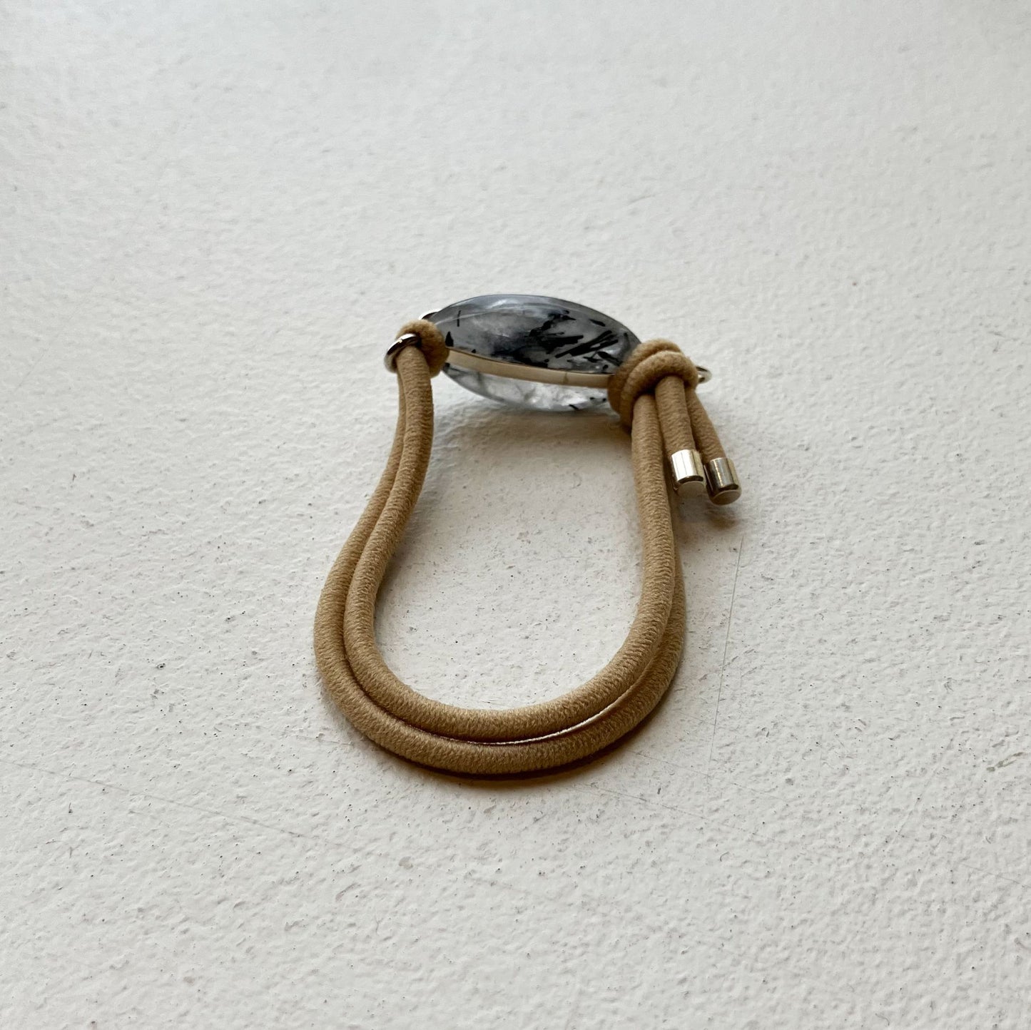 91_Hair tie-natural stone