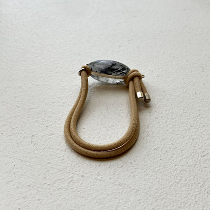 91_Hair tie-natural stone