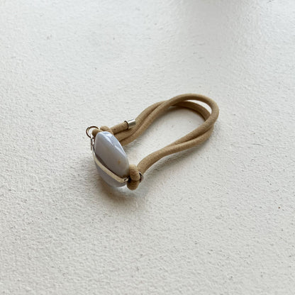 91_Hair tie-natural stone