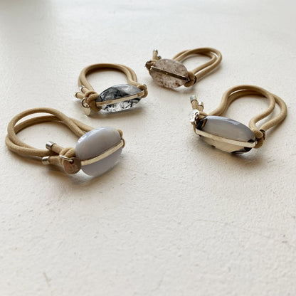 91_Hair tie-natural stone