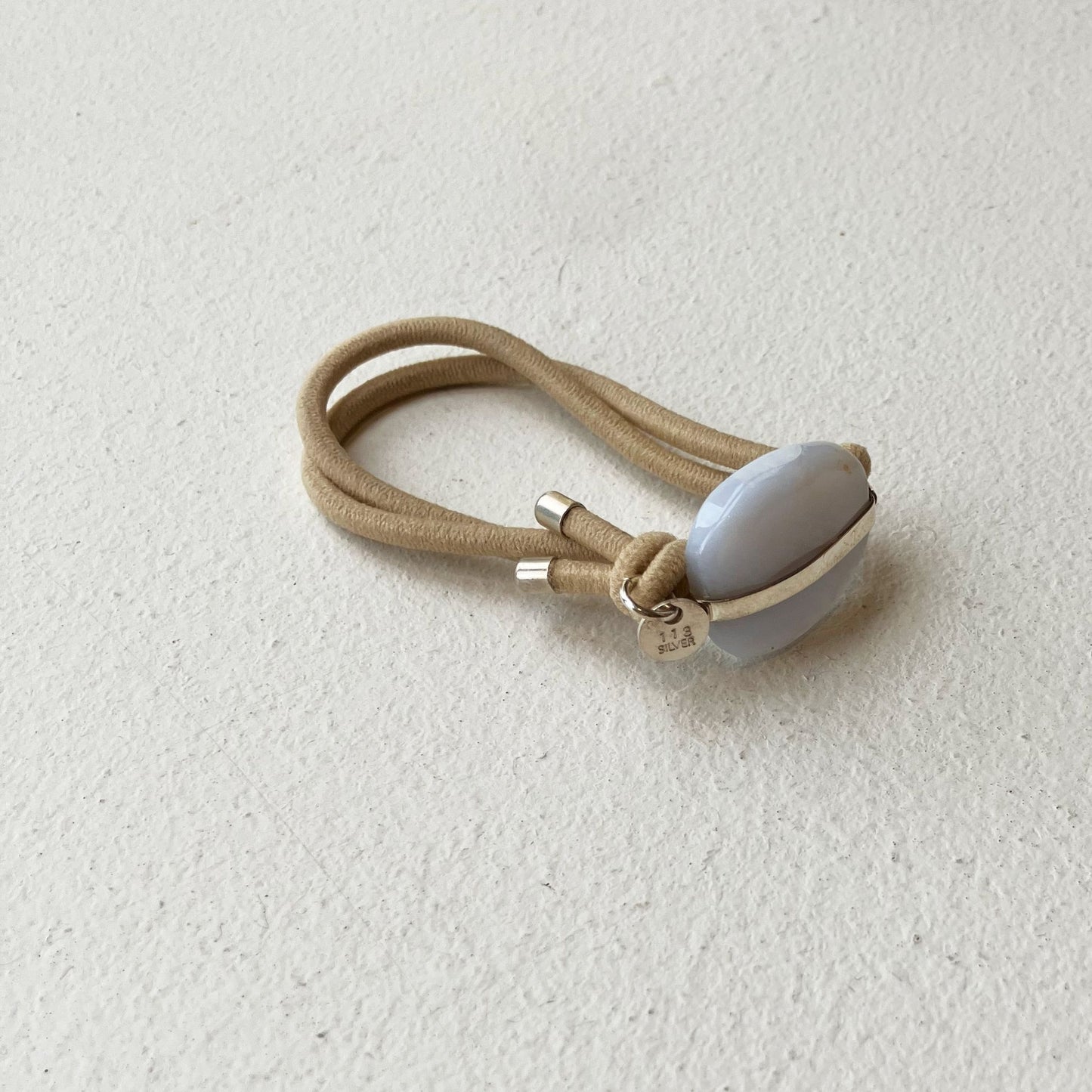 91_Hair tie-natural stone