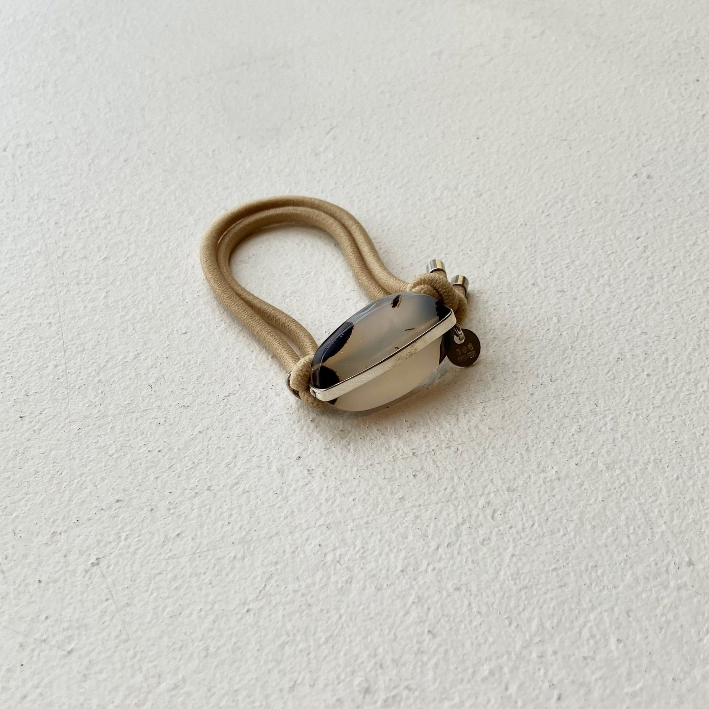 91_Hair tie-natural stone