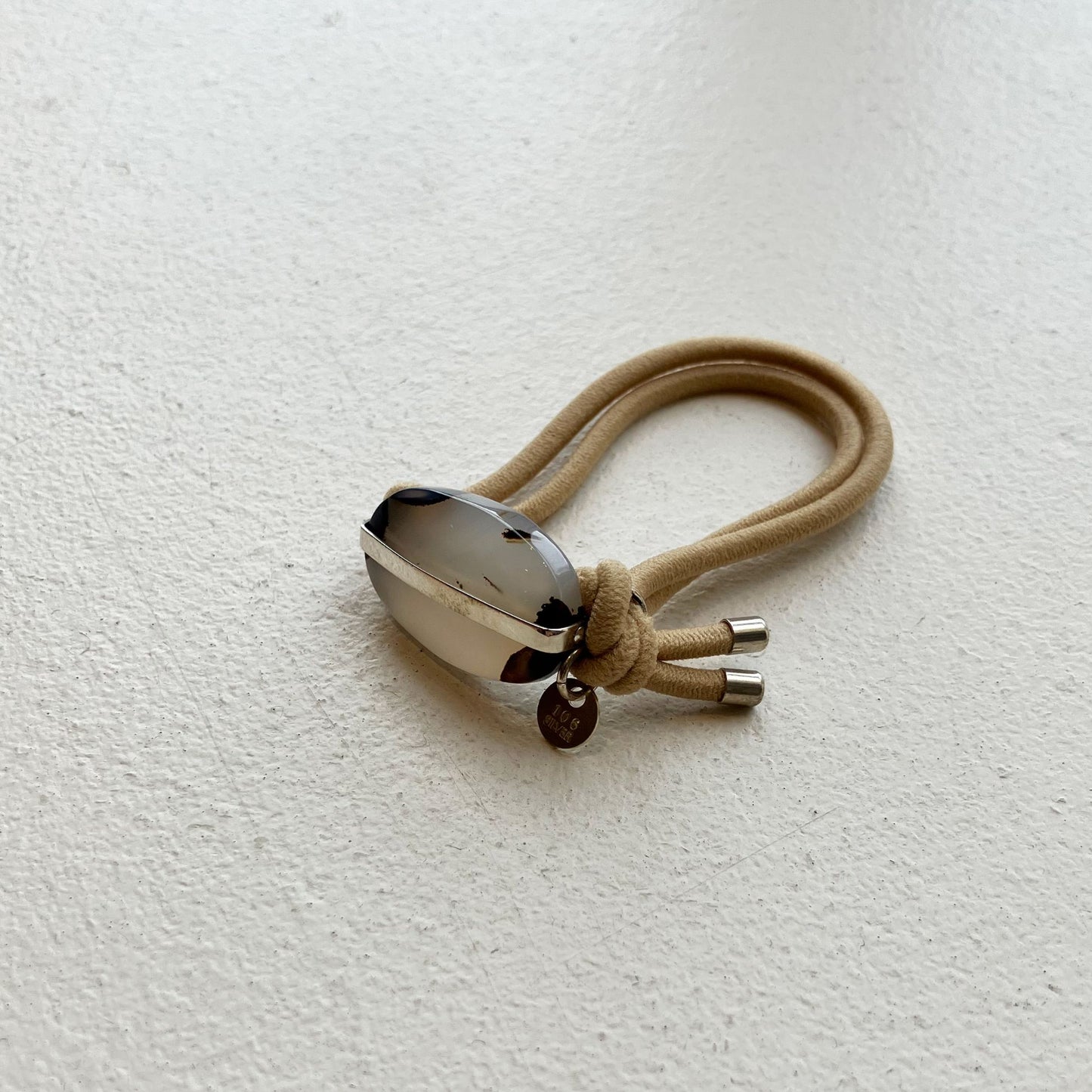 91_Hair tie-natural stone