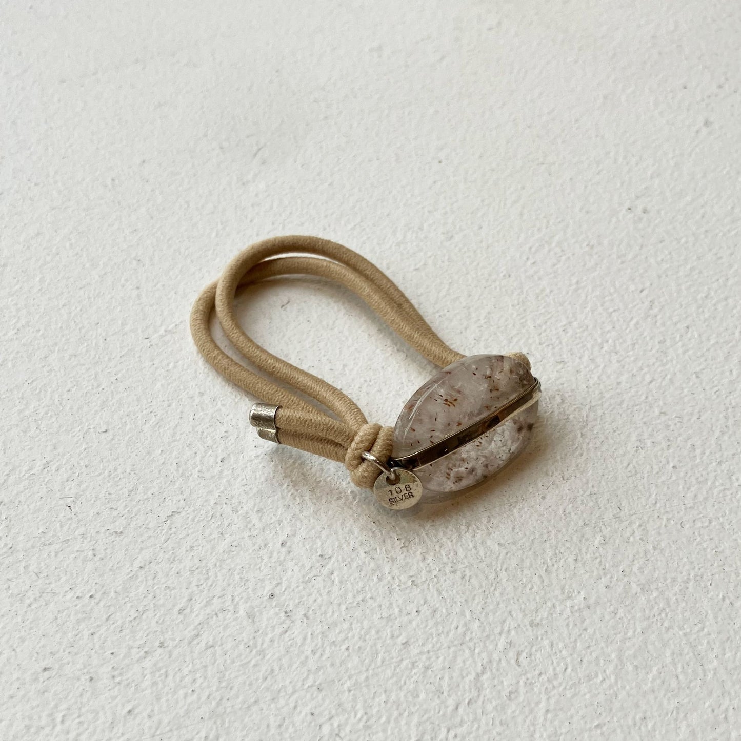 91_Hair tie-natural stone