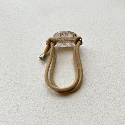 91_Hair tie-natural stone