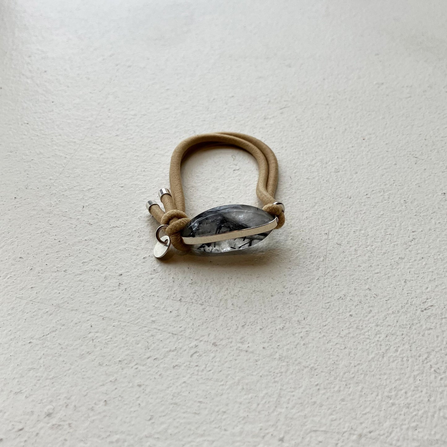 91_Hair tie-natural stone