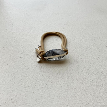 91_Hair tie-natural stone