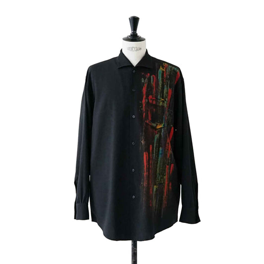 Vintage Men's Wool Gabardine Shirt_1990s_609｜Y's for men