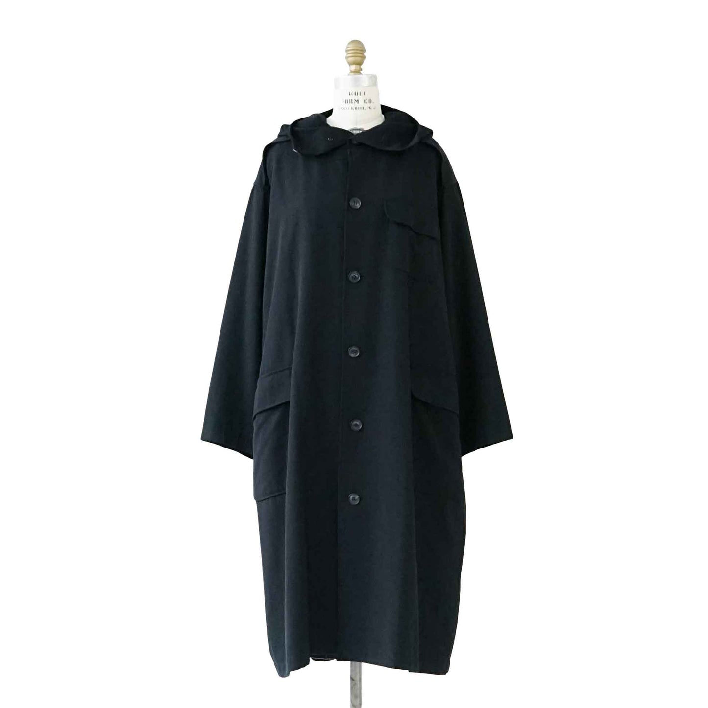 Vintage Women’s Wool Gabardine Coat_1990s_609｜Yohji Yamamoto