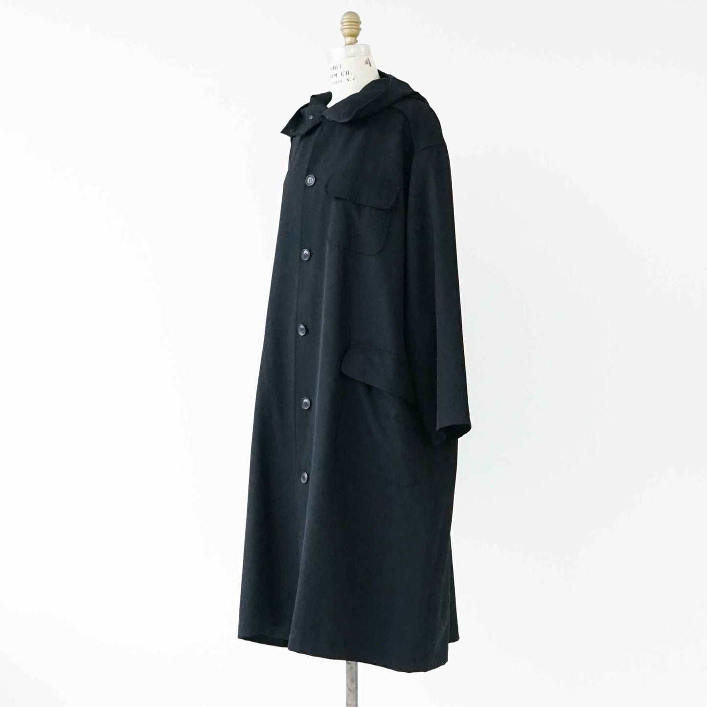 Vintage Women’s Wool Gabardine Coat_1990s_609｜Yohji Yamamoto