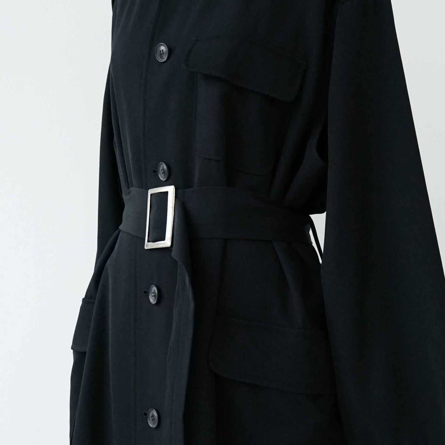 Vintage Women’s Wool Gabardine Coat_1990s_609｜Yohji Yamamoto