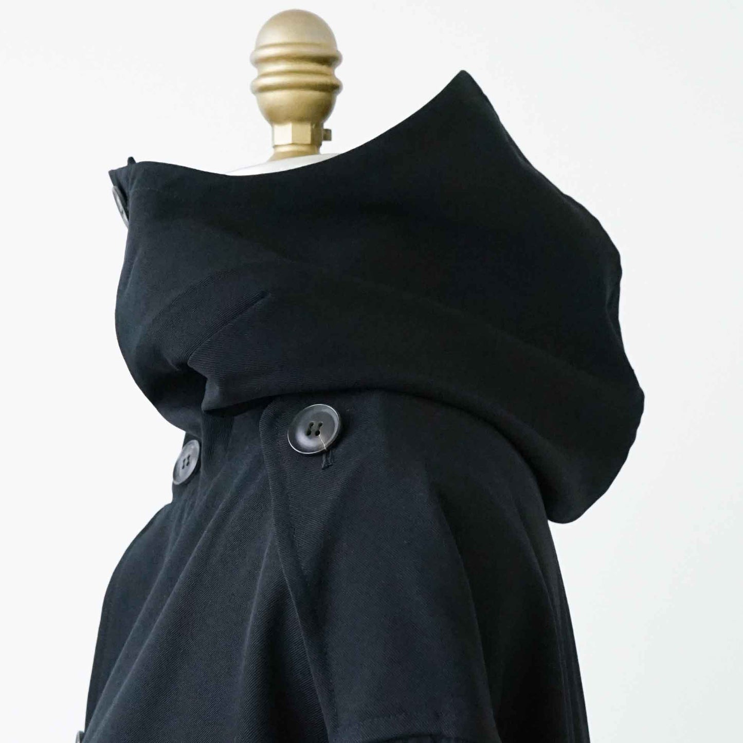 Vintage Women’s Wool Gabardine Coat_1990s_609｜Yohji Yamamoto