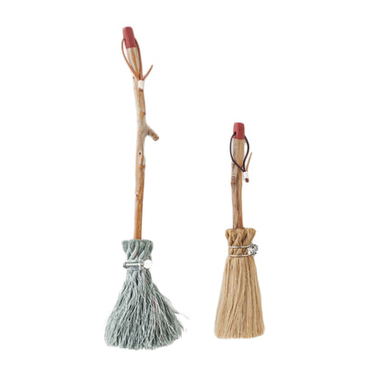 Driftwood and Rope Broom GRAY