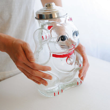 Manekineko Glass Canister
