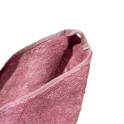 Botanicallitycoloured linen towel FACE PINK