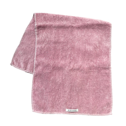 Botanicallitycoloured linen towel FACE PINK