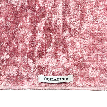 Botanicallitycoloured linen towel FACE PINK