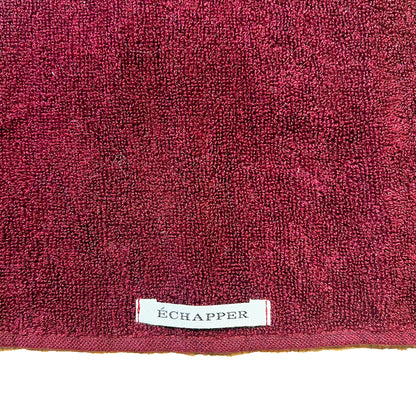 Botanicallitycoloured linen towel FACE Bordeaux