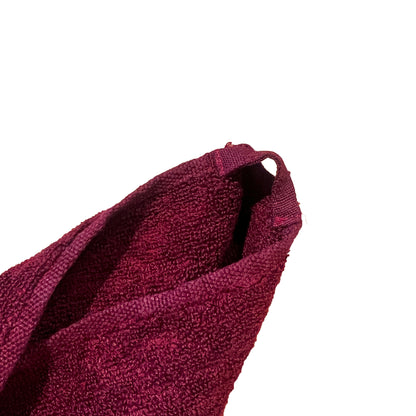 Botanicallitycoloured linen towel FACE Bordeaux