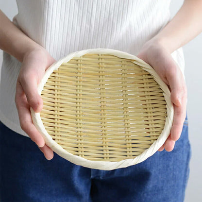 Round Bamboo Colander S