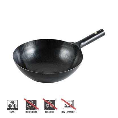 Hammered Single Handle Wok 1.6mm / 30cm
