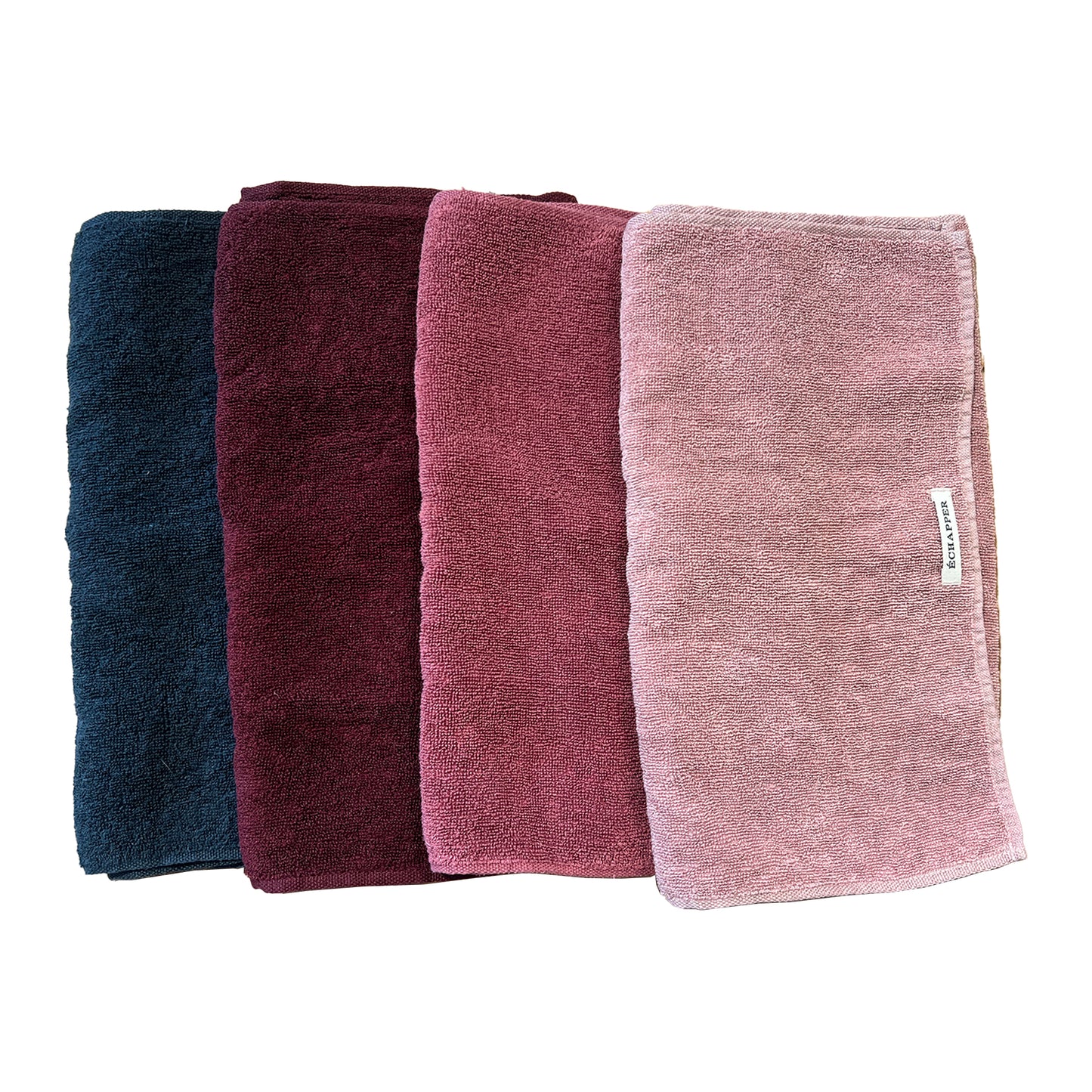 Botanicallitycoloured linen towel FACE PINK