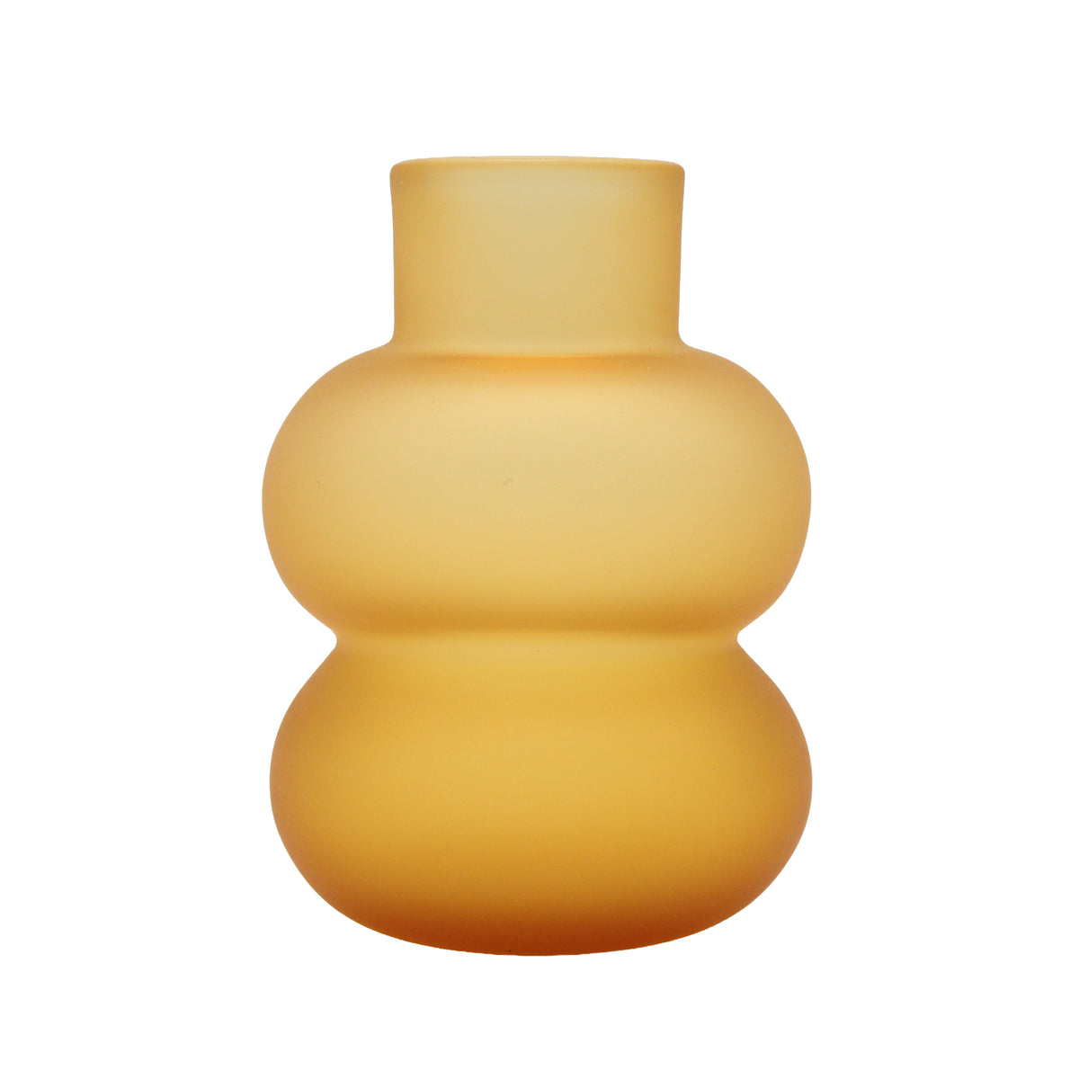 Frosted vase Puff Amber