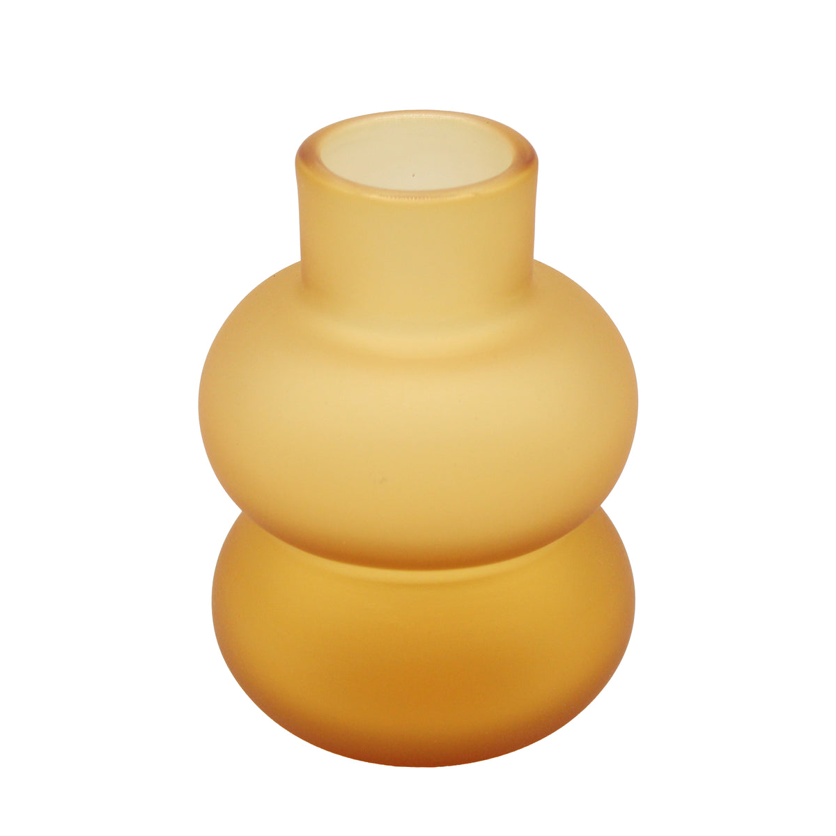 Frosted vase Puff Amber