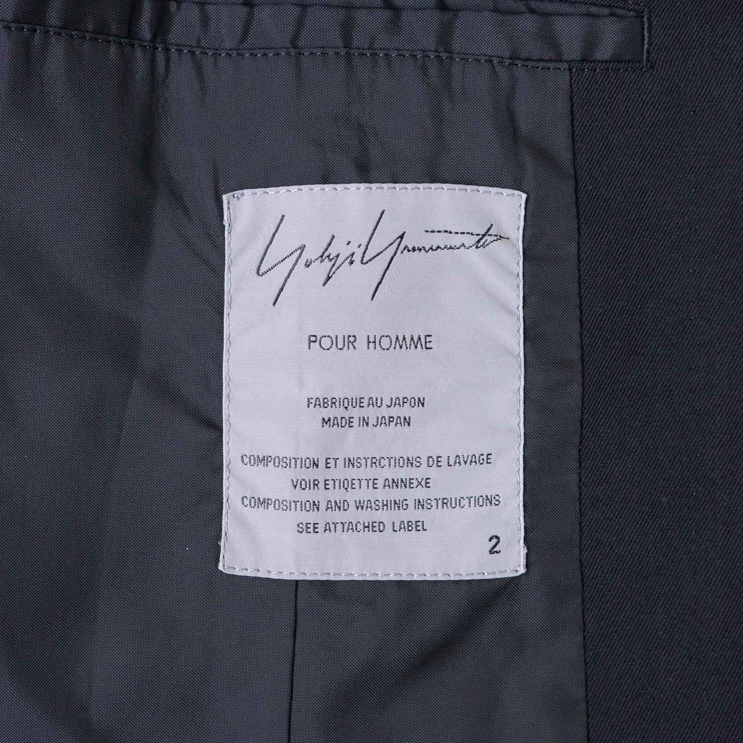 Vintage Men's Wool Gabardine Jacket_2000s_609｜Yohji Yamamoto POUR HOMME