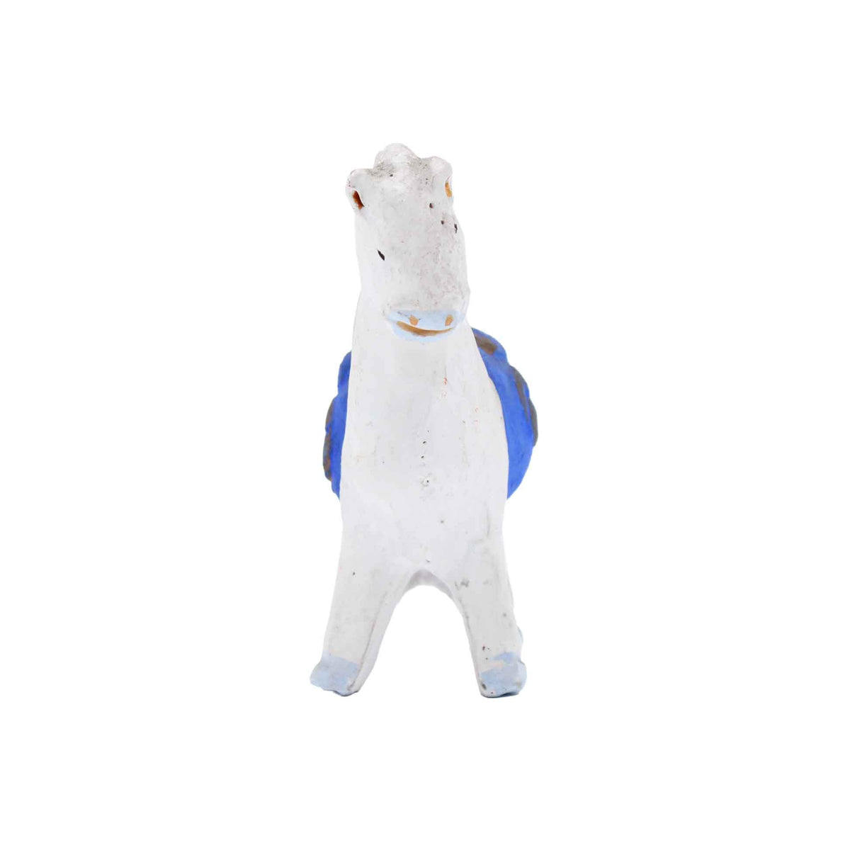 Clay Doll White Horse 609