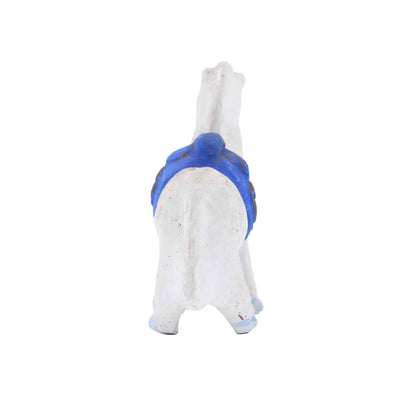 Clay Doll White Horse 609