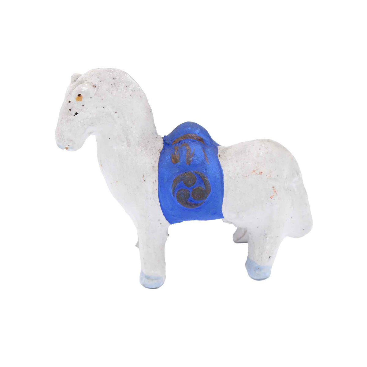 Clay Doll White Horse 609