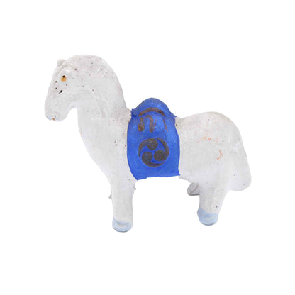 Clay Doll White Horse 609