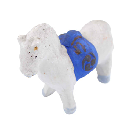 Clay Doll White Horse 609