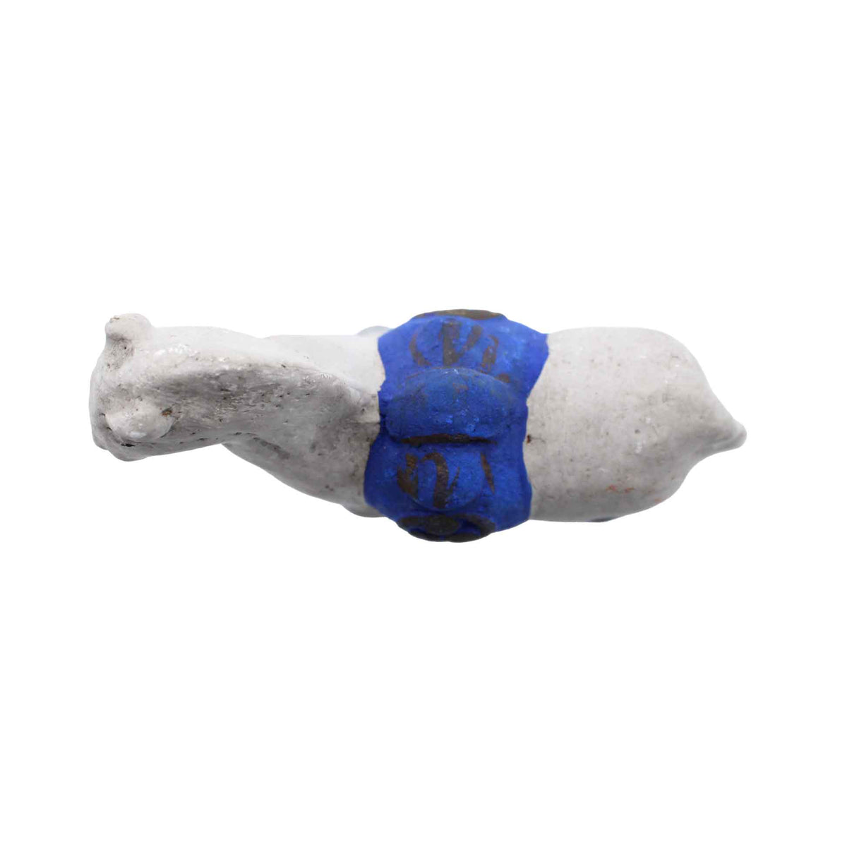 Clay Doll White Horse 609