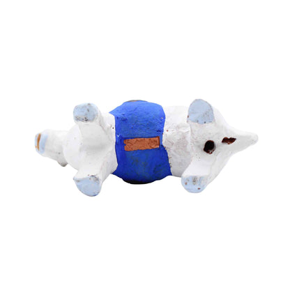 Clay Doll White Horse 609
