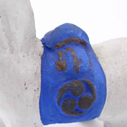 Clay Doll White Horse 609