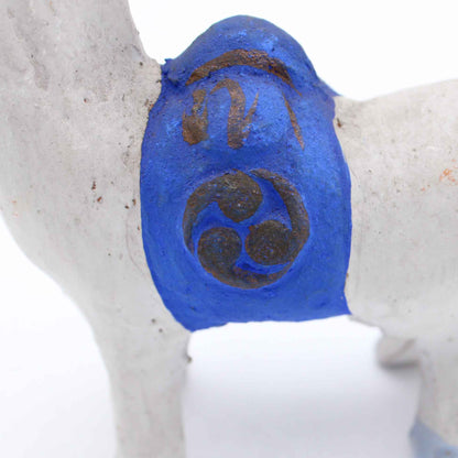 Clay Doll White Horse 609