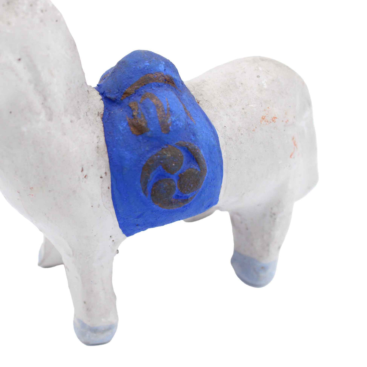 Clay Doll White Horse 609