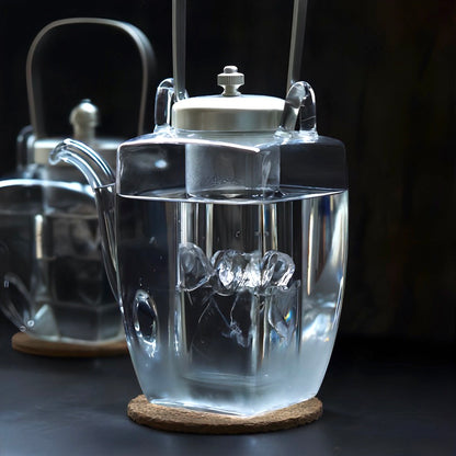 POT Square chirori soft silver finish
