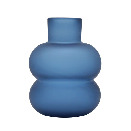 Frosted vase Puff Navy
