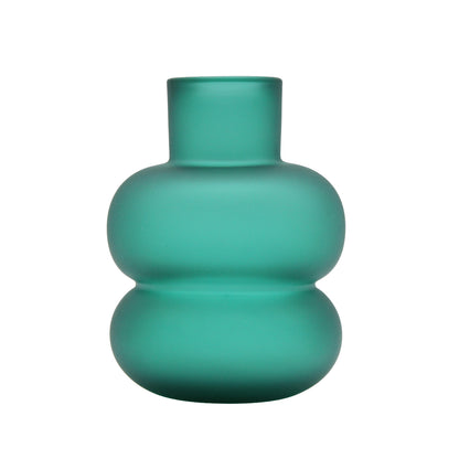 Frosted vase Puff Bluegreen