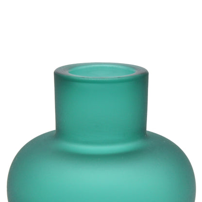 Frosted vase Puff Bluegreen