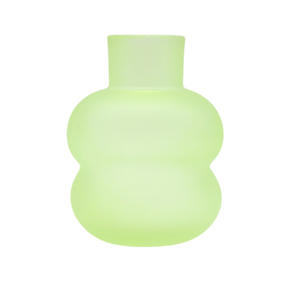 Frosted vase Puff Lime