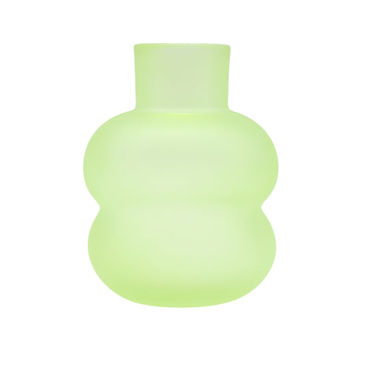 Frosted vase Puff Lime