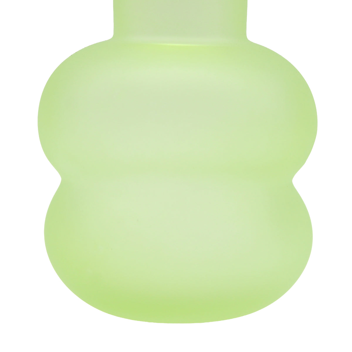 Frosted vase Puff Lime