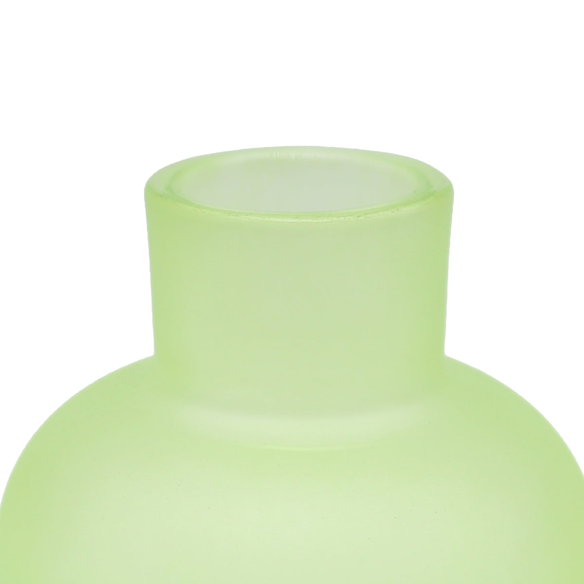Frosted vase Puff Lime
