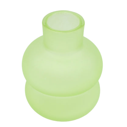 Frosted vase Puff Lime